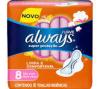 ABSORVENTE ALWAYS SUAVE COM ABAS 
