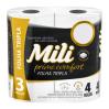 PAPEL HIGIENICO MILI FOLHA TRIPLA 4 ROLOS 20 MTS