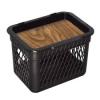CESTO TELADO ARQPLAST COM TAMPA LABEL MADEIRA 20L
