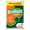 ESPONJA BRILHUS MULTIUSO C/4 UNIDADES