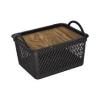 CESTO TELADO ARQPLAST COM TAMPA LABEL MADEIRA 8L