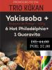 YAKISSOBA FRANGO P + 6 HOT PHILA + GUARAVITA