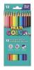 LAPIS DE COR LONGO MULTICORES CX 12 UNIDADES