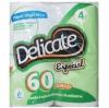 PAPEL HIGIENICO DELICATE C/4 ROLOS FOLHA DUPLA 60MT