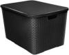 CAIXA ORGANIZADORA RATTAN PRETO Nº4 42LT