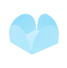 FORMAS P DOCE 4 PETALAS AZUL CLARO M 50UN