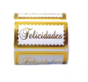 ETIQ FELICIDADES DOURADA C/100