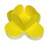 FORMAS P DOCE 4 PETALAS AMARELO M 50UN