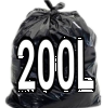 SACO DE LIXO 200L 0,09 C/50UN