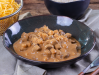 STROGONOFF DE FILÉ MIGNON (ARROZ E FRITAS)