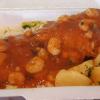 FILÉ DE PEIXE AO MOLHO DE CAMARÃO