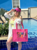 Bolsa praia Farm Rio quadrada com viseira 