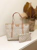 Bolsa LV neverfull com ziper forrada
