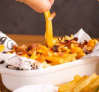 FRITAS COM BACON E CHEDDAR