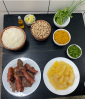 Porção meia carne/mandioca