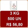 3 KG SACO DE PAPEL BRANCO IMPRESSO