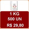 1 KG SACO DE PAPEL BRANCO IMPRESSO