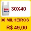 SACOLA 30X40 BRANCA 30 MILHEIROS