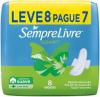 ABSORVENTE SEMPRE LIVRE SUAVE COM 8 UNIDADES