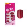 UNHAS POSTIÇA RICCA VERMELHO BORDO COD 1987