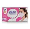MASCARA DESCARTAVEL ROSA MEDIX COM 50