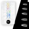 TIPS SOFT GEL 3D DIAMANTE TRANSPARENTE 120 PEÇAS REAL LOVE 