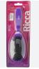 ESCOVA DE CABELO RICCA PINK OVAL ALMOFADADA REF 186