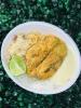 PEIXE FRITO COM PURÊ