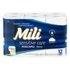 PAPEL HIGIENICO MILI SENSITIVE CARE FOLHA DUPLA C/12