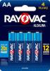 PILHA RAYOVAC ALC AA BLISTER 8X2UN (UNIDADE)