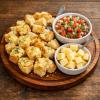 PÃO PICADO COM QUEIJO E VINAGRETE