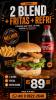 COMBO 2 BLENDS+FRITAS+REFRI 
