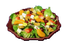 SALADA DE FOLHAS E FRUTAS