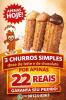 3 churros Simples chocolate