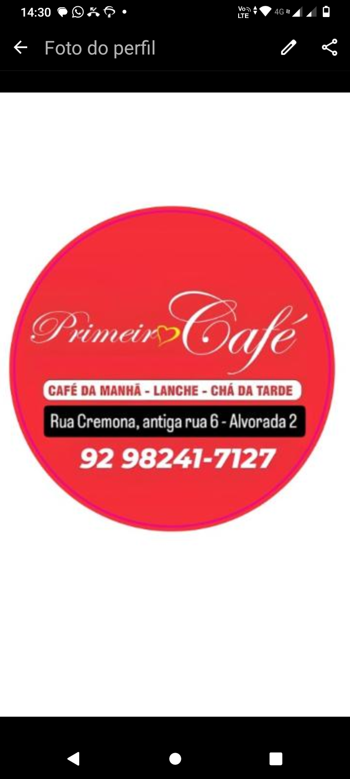 PRIMEIRO CAFÉ