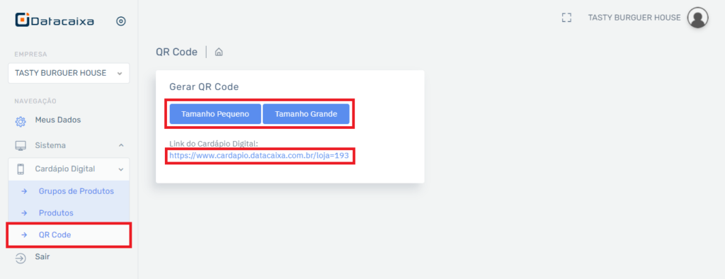 cardapio-qrcode | Datacaixa