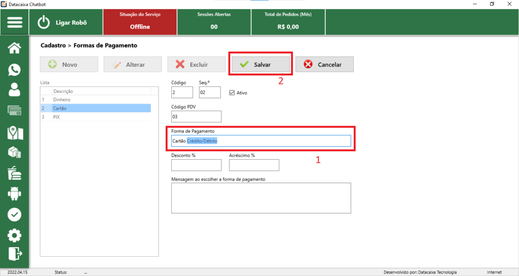 forma-pagamento-alterar-salvar | Datacaixa