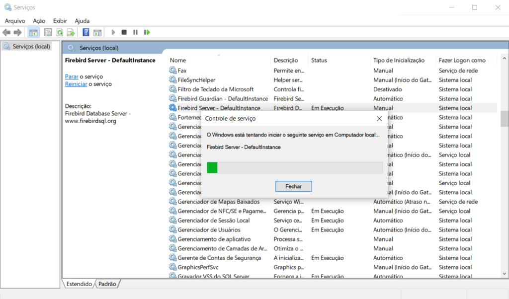 reiniciando-firebird | Datacaixa
