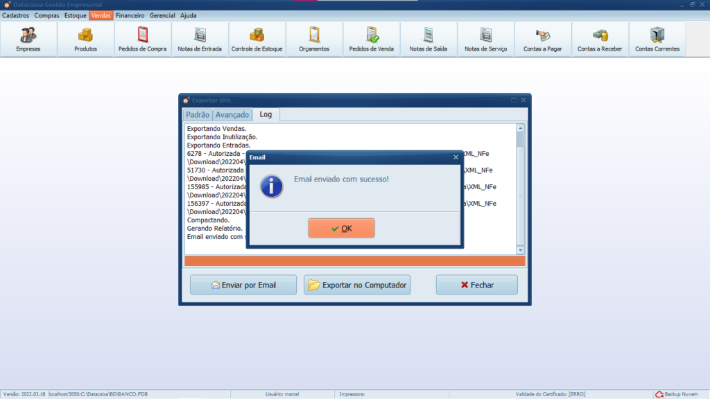 EMAIL-ENVIADO | Datacaixa