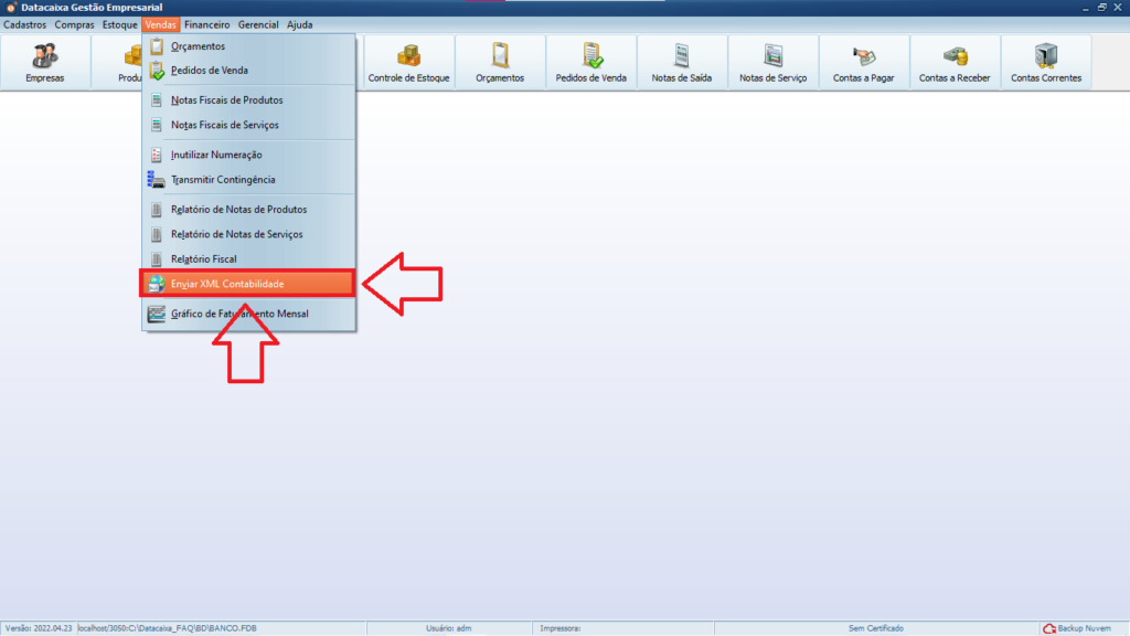 ENVIAR-XML-CONTABILIDADE | Datacaixa