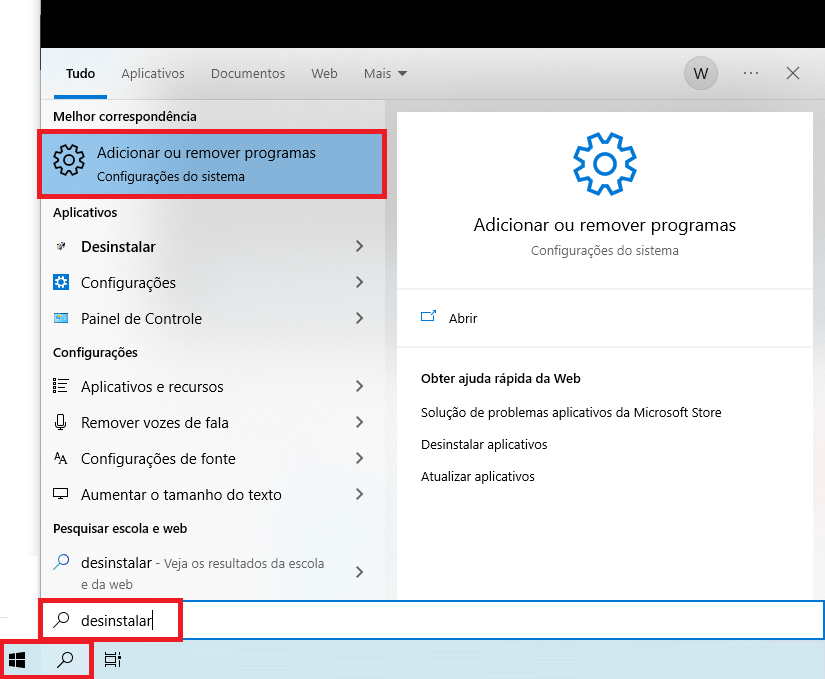 desinstalar | Datacaixa