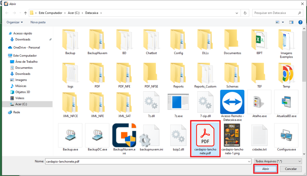selecionar-pdf- | Datacaixa