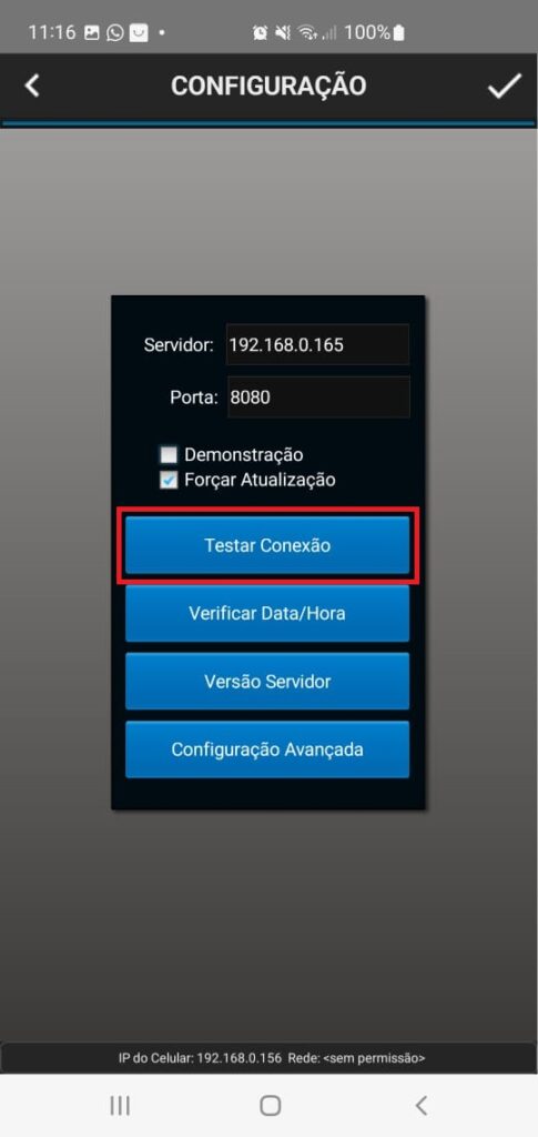 Configuracao Testar | Datacaixa Configuracao Testar