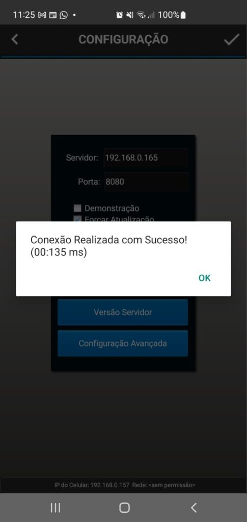 Configuracao Testar OK | Datacaixa Configuracao Testar OK