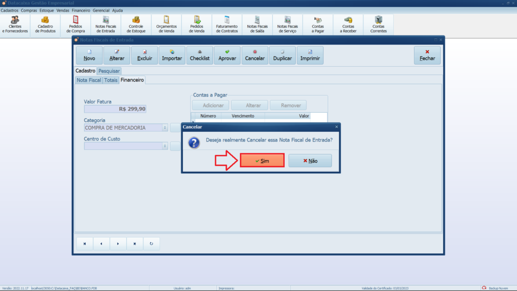 Confirmar-cancelamento | Datacaixa