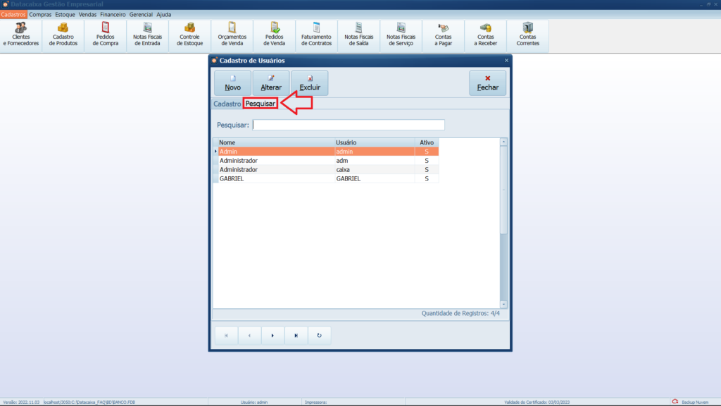 Pesquisar-Usuarios | Datacaixa