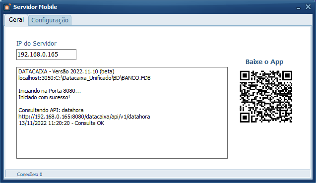 Servidor Mobile | Datacaixa Servidor Mobile