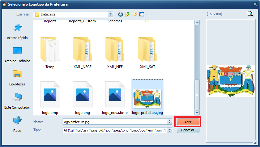 selecionar-logo-prefeitura | Datacaixa