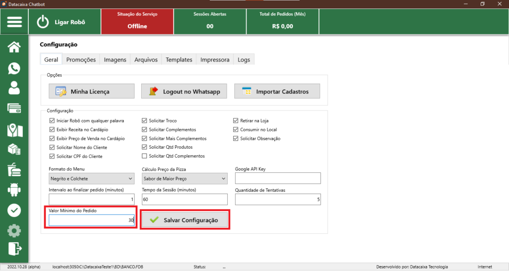valor-minimo-pedido | Datacaixa