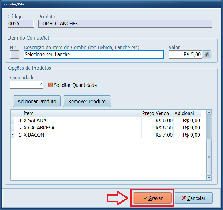 05-Gravar-Combo | Datacaixa